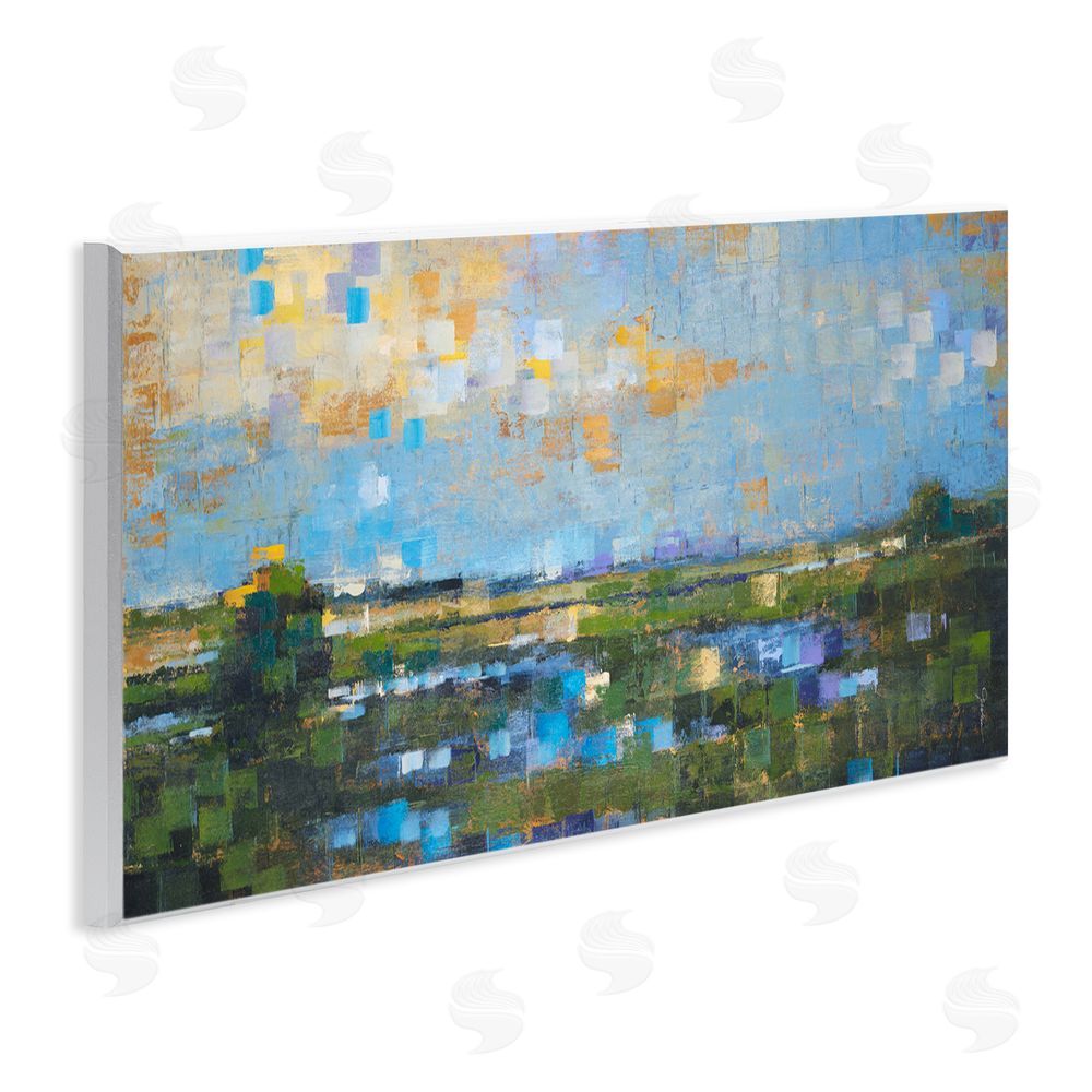 Liz Jardine Brushed River Landscape Wall Plaque Art Print