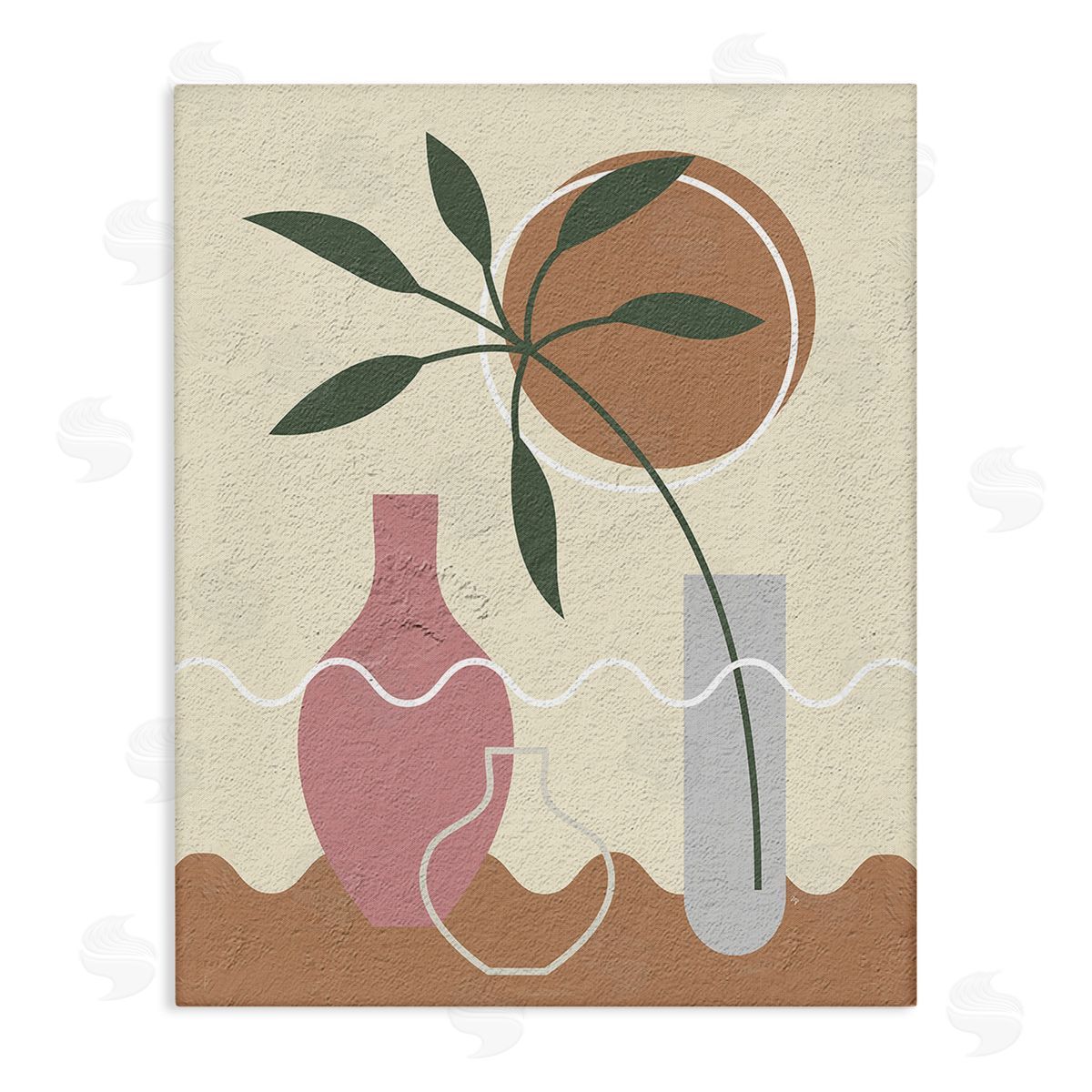 Martina Pavlova Boho Vase Still Life Stretched Canvas Wall Art Print