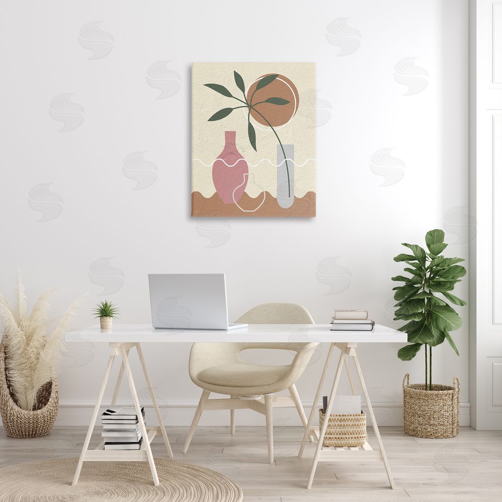 Martina Pavlova Boho Vase Still Life Canvas Wall Art Print in Room