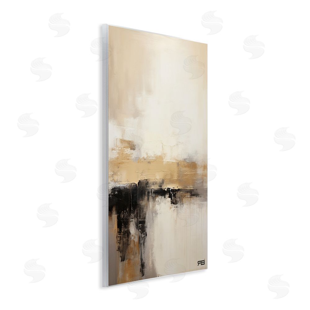 RB Neutral Contemporary Horizon Wall Plaque Art Print