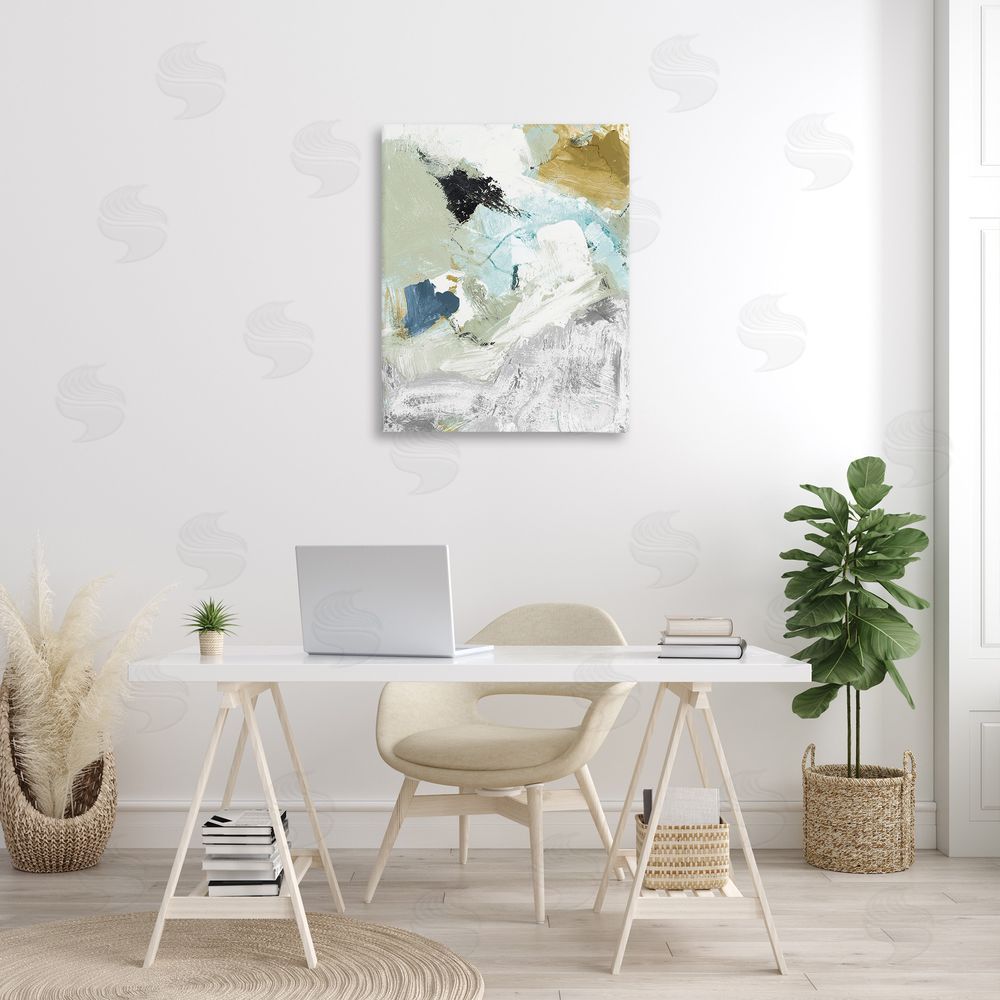 Lanie Loreth Expressive Modern Pattern Canvas Wall Art Print in Room