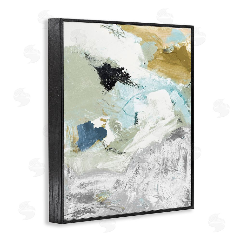 Lanie Loreth Expressive Modern Pattern Black Framed Giclee Wall Art Print
