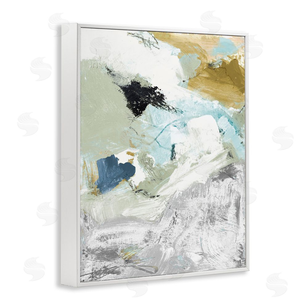 Lanie Loreth Expressive Modern Pattern White Framed Giclee Wall Art Print