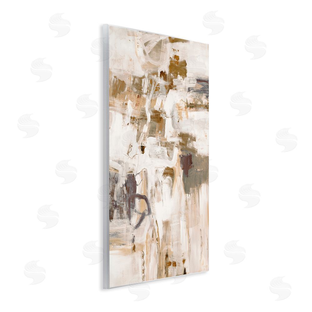 Lisa Ridgers Beige Abstract Pattern Wall Plaque Art Print