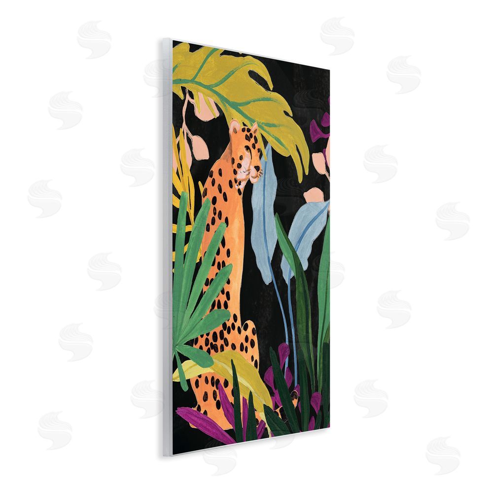 June Erica Vess Jungle Leaves & Cheetah Wall Plaque Art Print