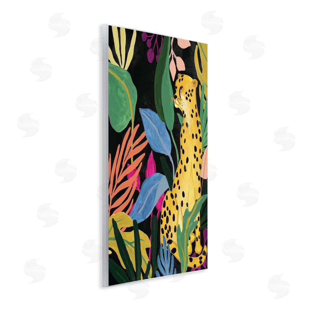 June Erica Vess Leopard Among Plant Leaves Wall Plaque Art Print