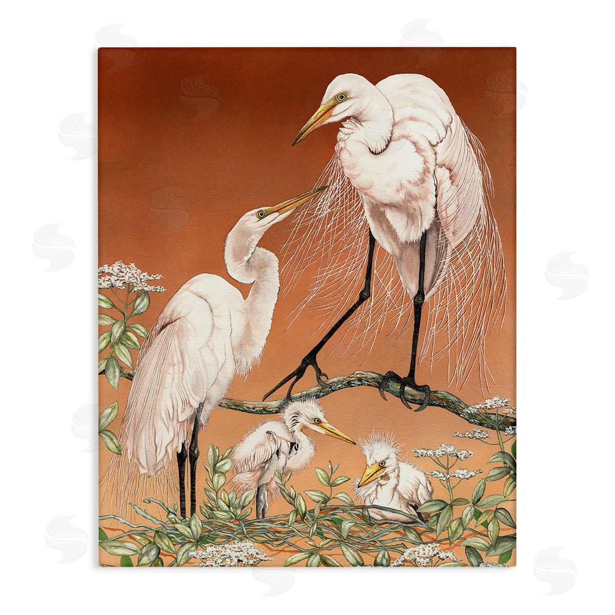 Christine Reichow Traditional Heron Family
