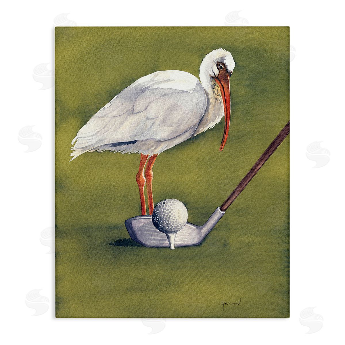 Christine Reichow Bird with Golf Club