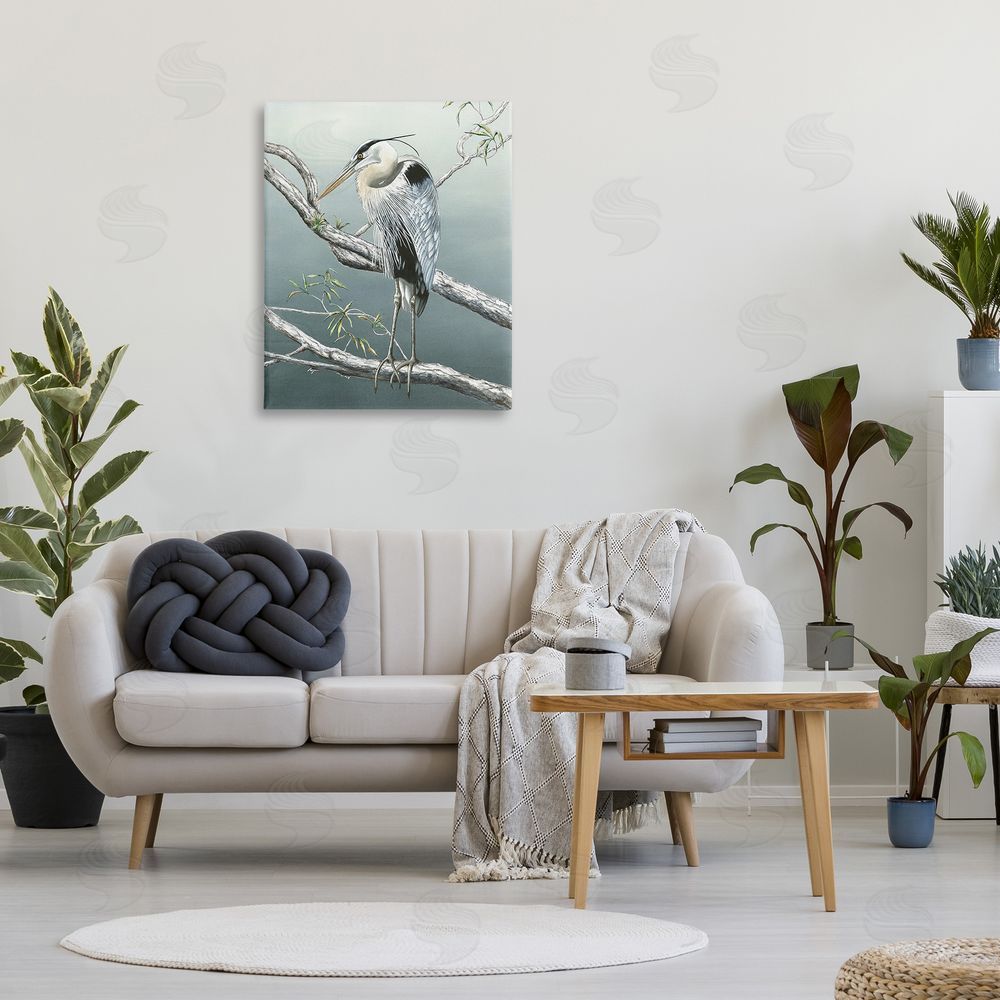 Christine Reichow Traditional Heron on Branch