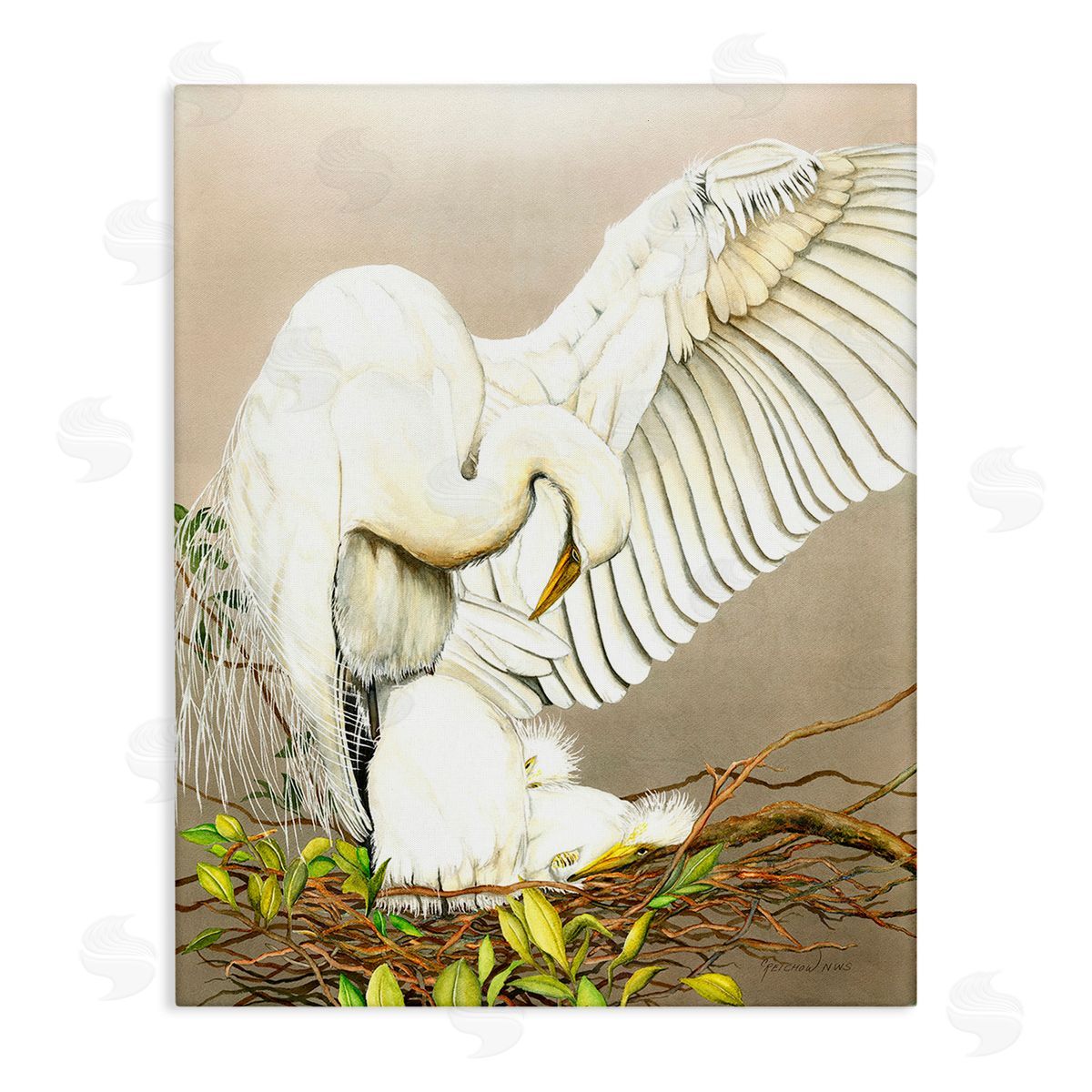 Christine Reichow White Bird & Nest