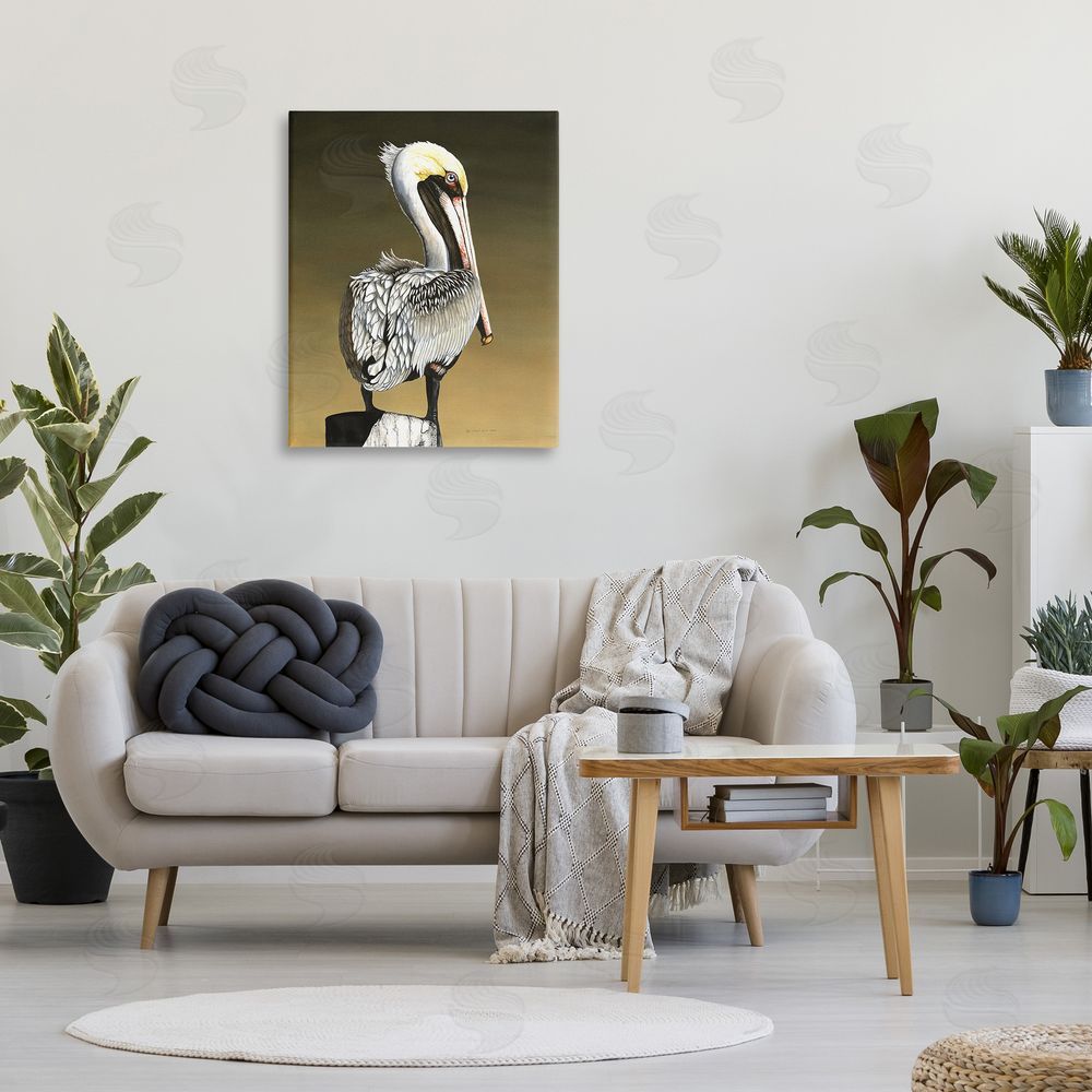 Christine Reichow Pelican with Intense Gaze