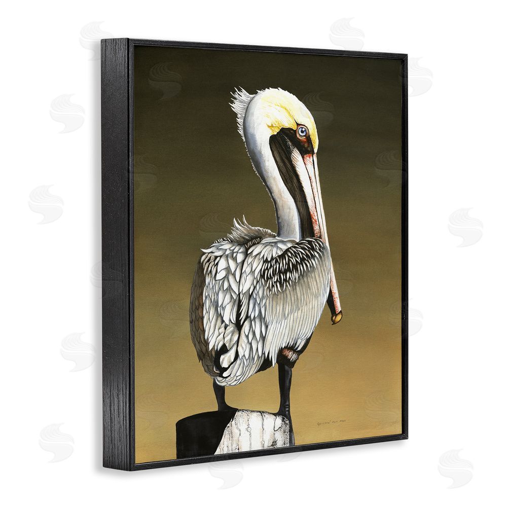 Christine Reichow Pelican with Intense Gaze