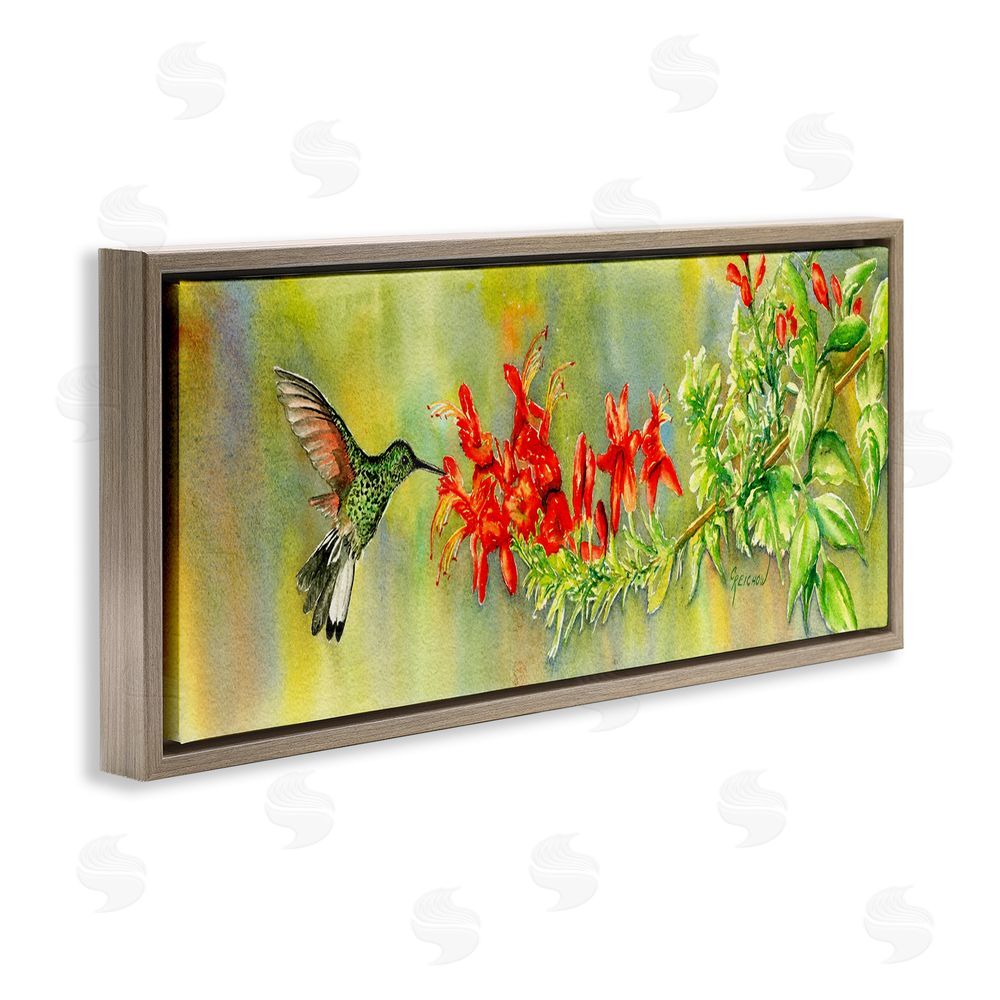 Christine Reichow Hummingbird & Red Lilies