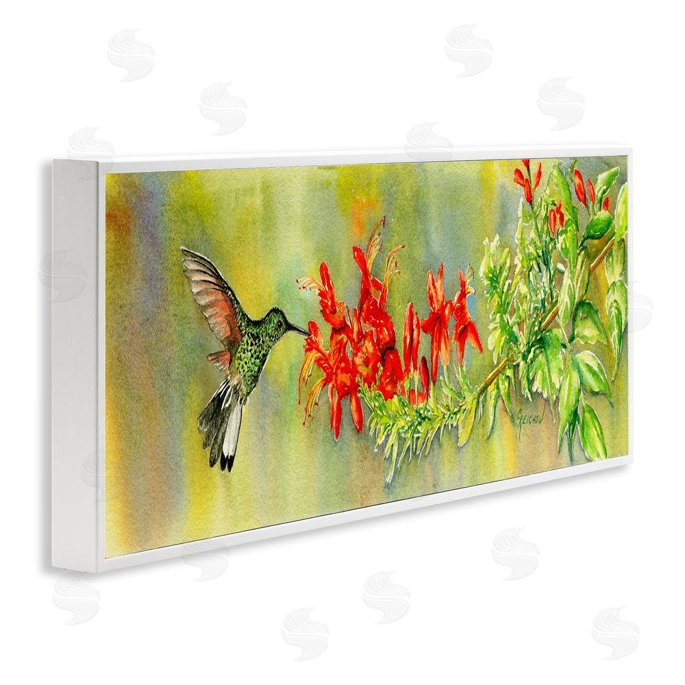 Christine Reichow Hummingbird & Red Lilies