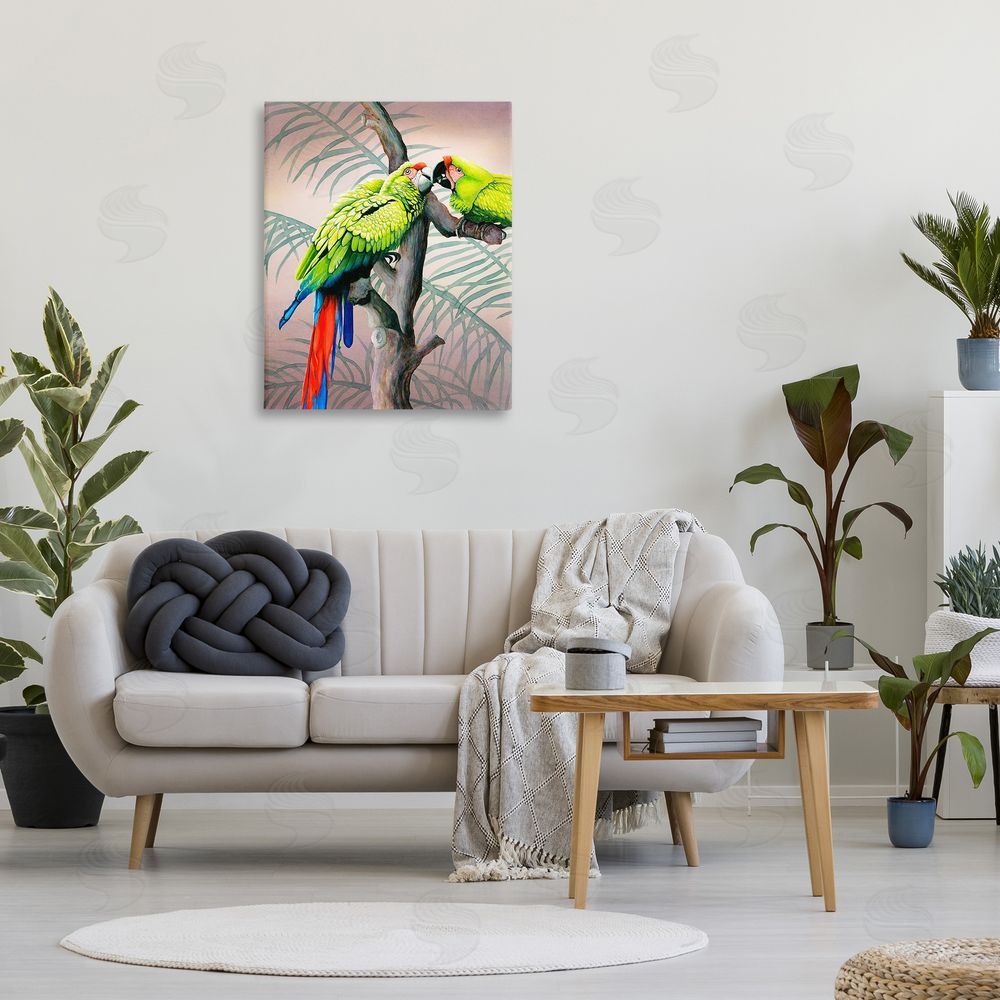 Christine Reichow Parrots Playing on Branch