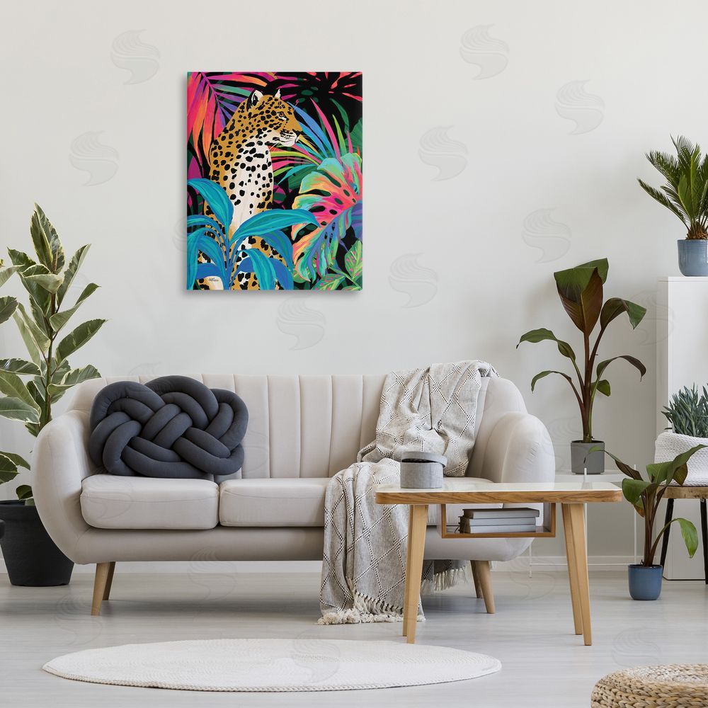 Cat Thurman Designs Abstract Leopard & Leaves