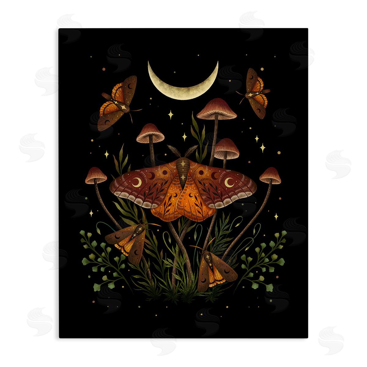 Episodic Drawings Astral Moth & Moon