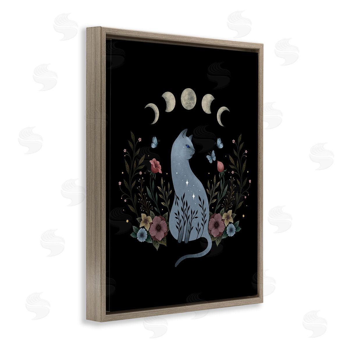 Episodic Drawings Cat & Moon Phases