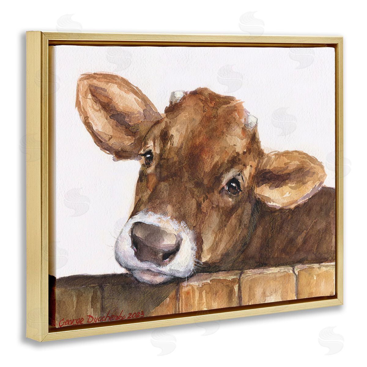 George Dyachenko Cattle Calf Gazing