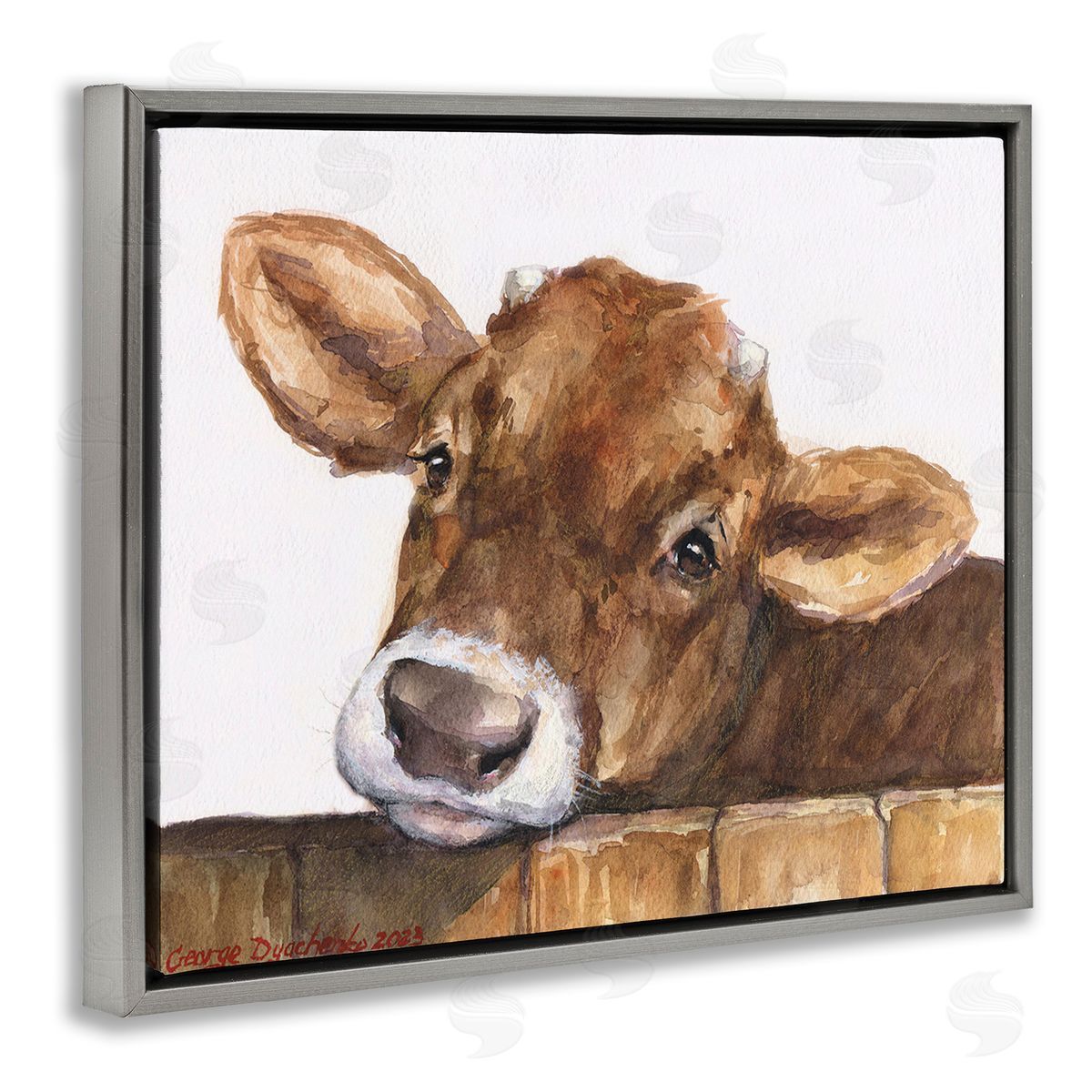 George Dyachenko Cattle Calf Gazing
