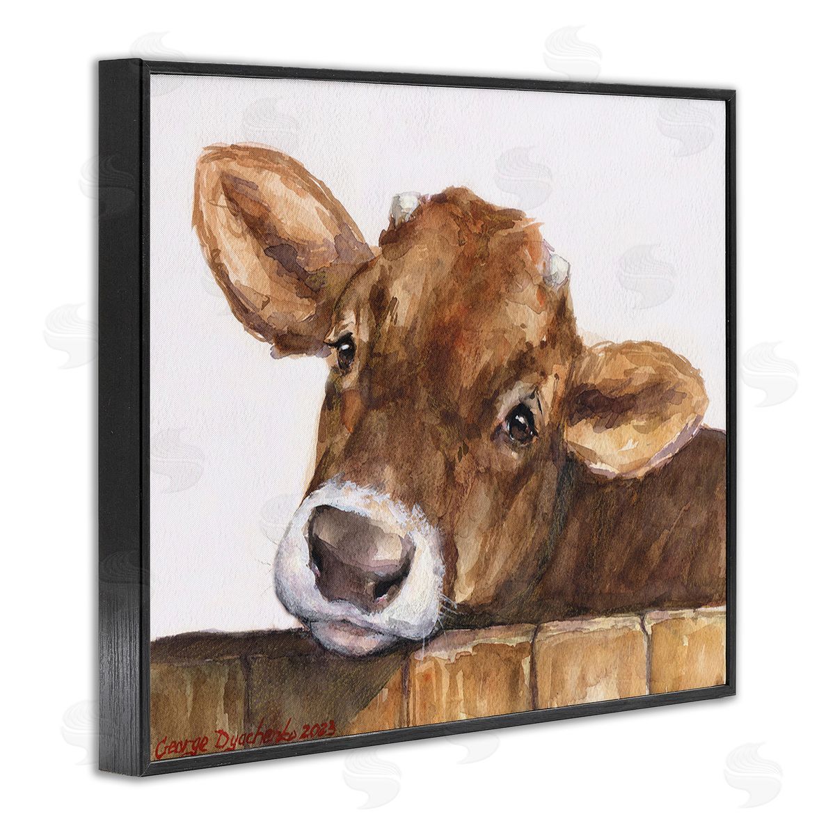 George Dyachenko Cattle Calf Gazing