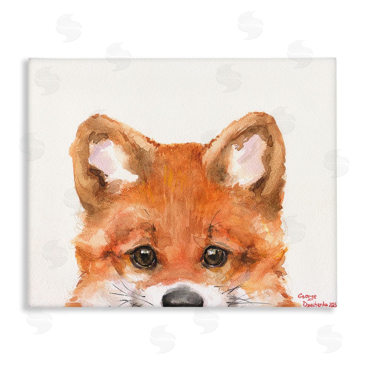 George Dyachenko Fox Cub Peeking