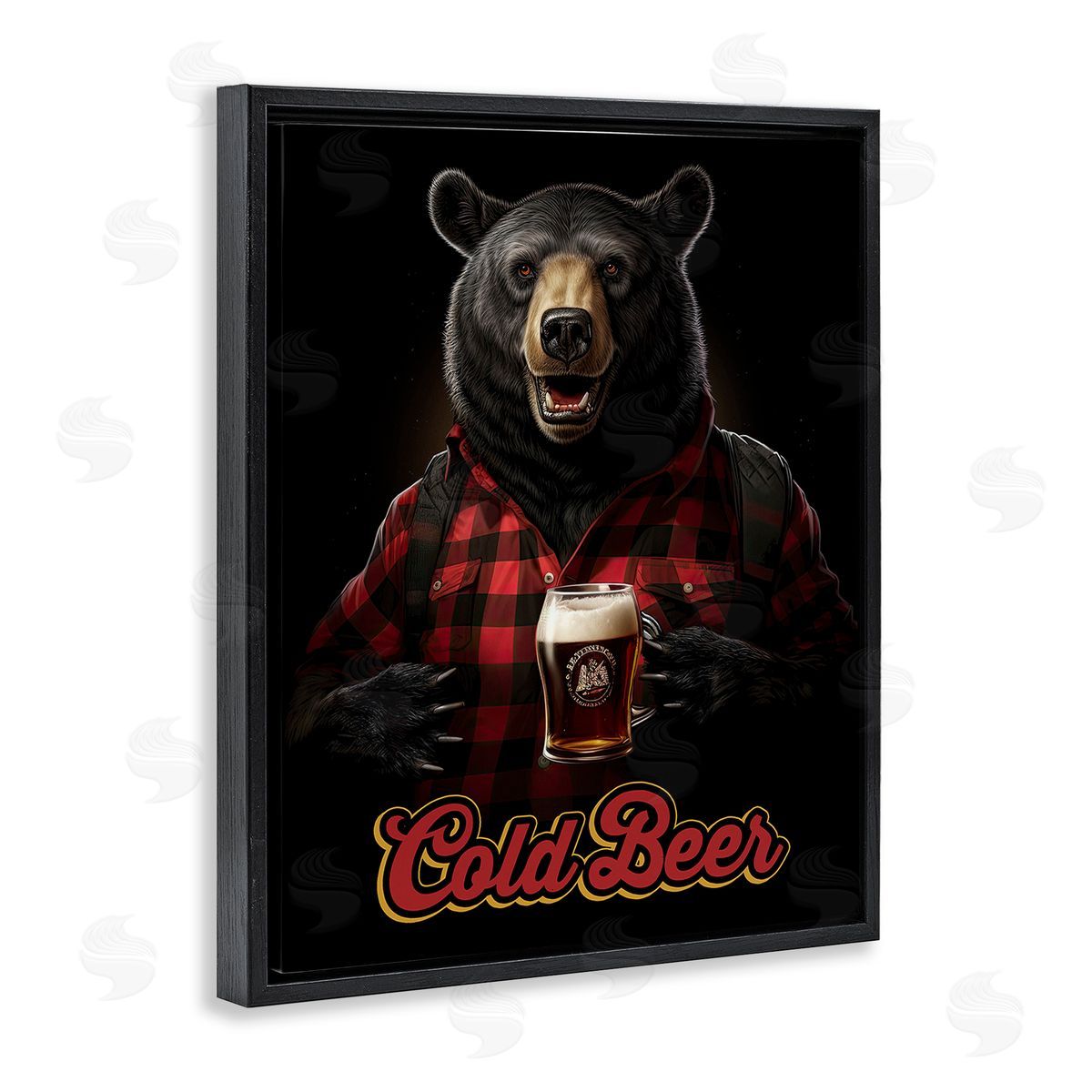 Jim Baldwin Bear with Cold Beer