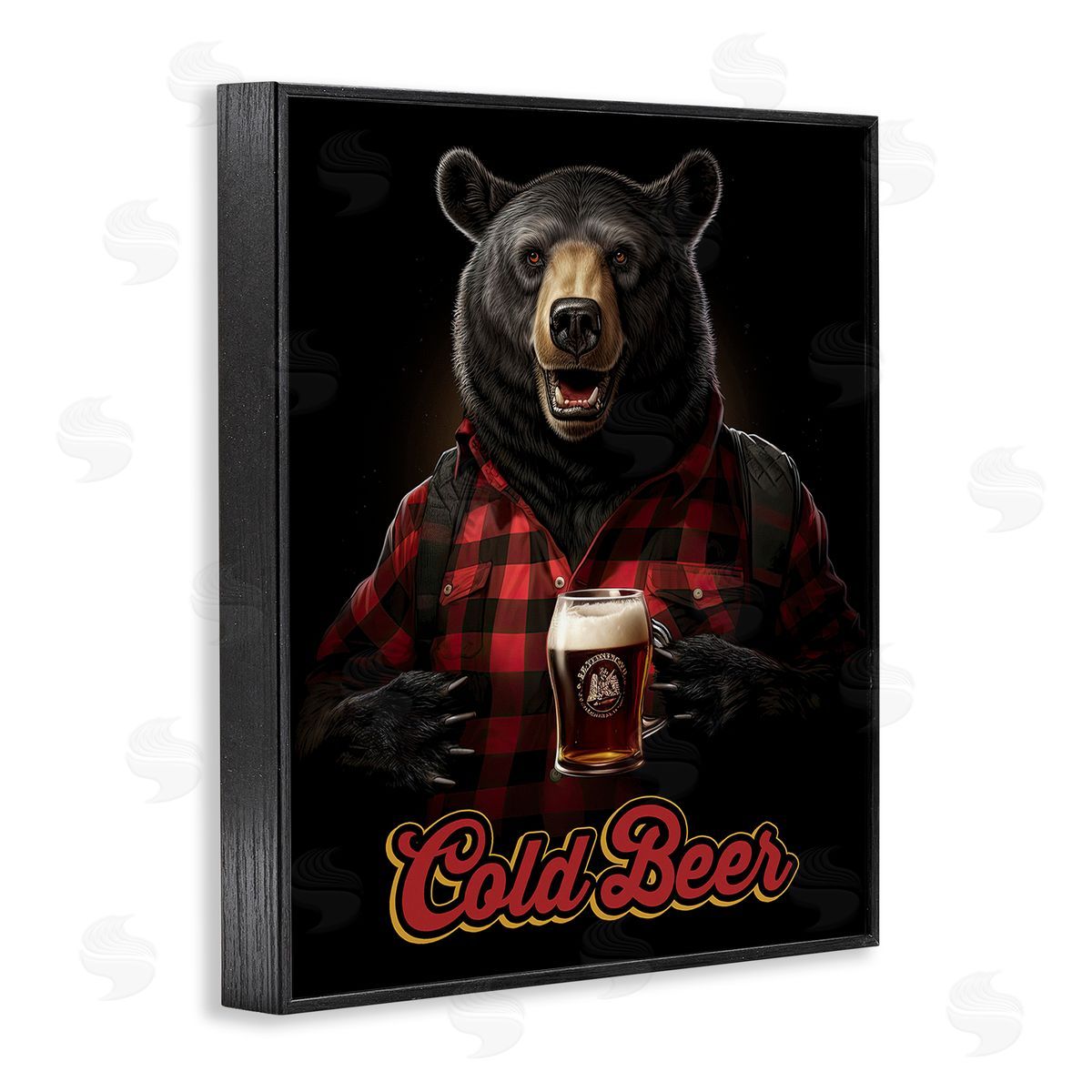 Jim Baldwin Bear with Cold Beer