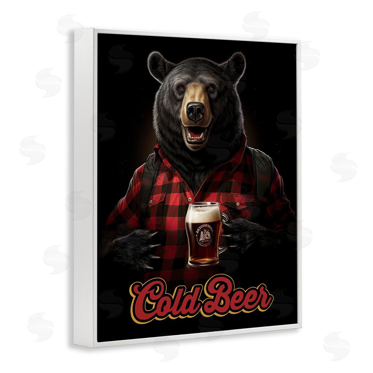 Jim Baldwin Bear with Cold Beer