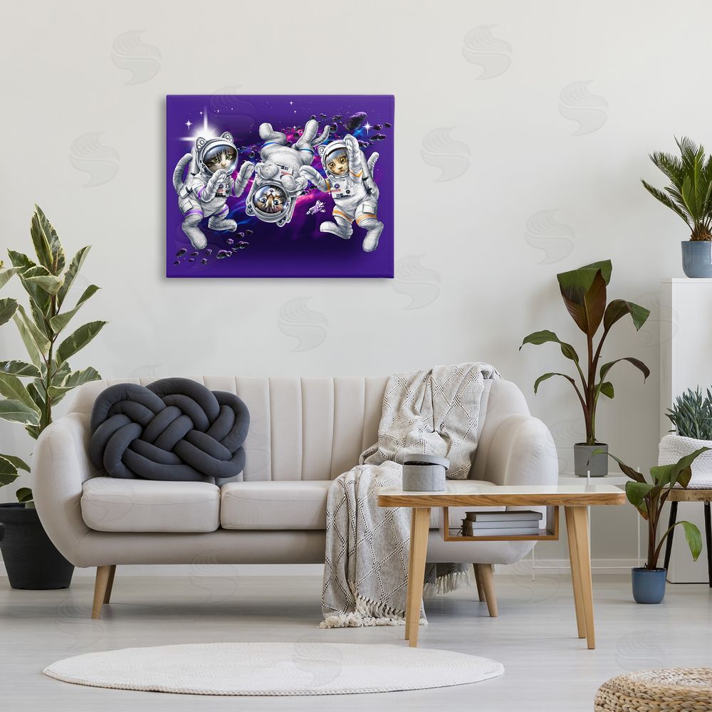 Jim Baldwin Astronaut Cat Trio