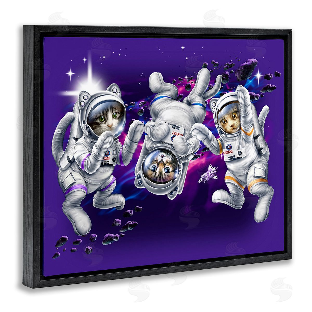 Jim Baldwin Astronaut Cat Trio