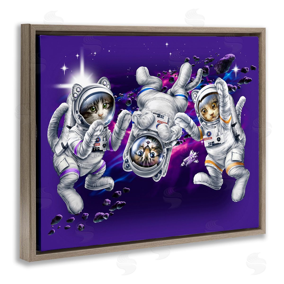 Jim Baldwin Astronaut Cat Trio