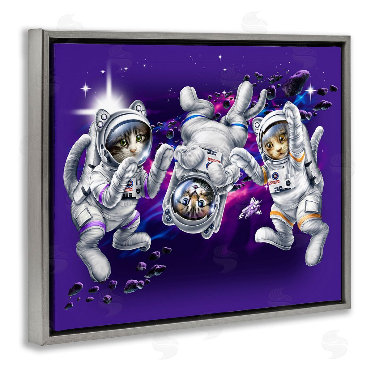 Jim Baldwin Astronaut Cat Trio