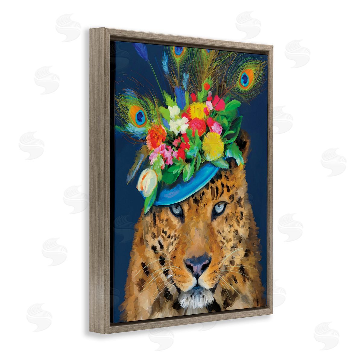 Kamdon Kreations Cheetah with Feather Hat