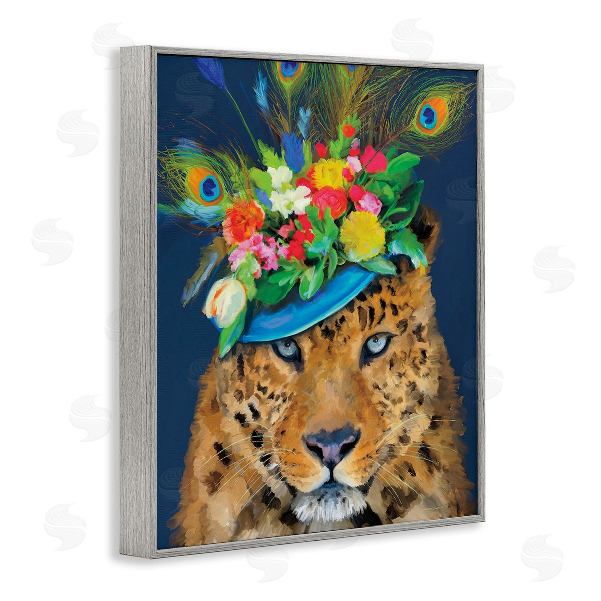Kamdon Kreations Cheetah with Feather Hat