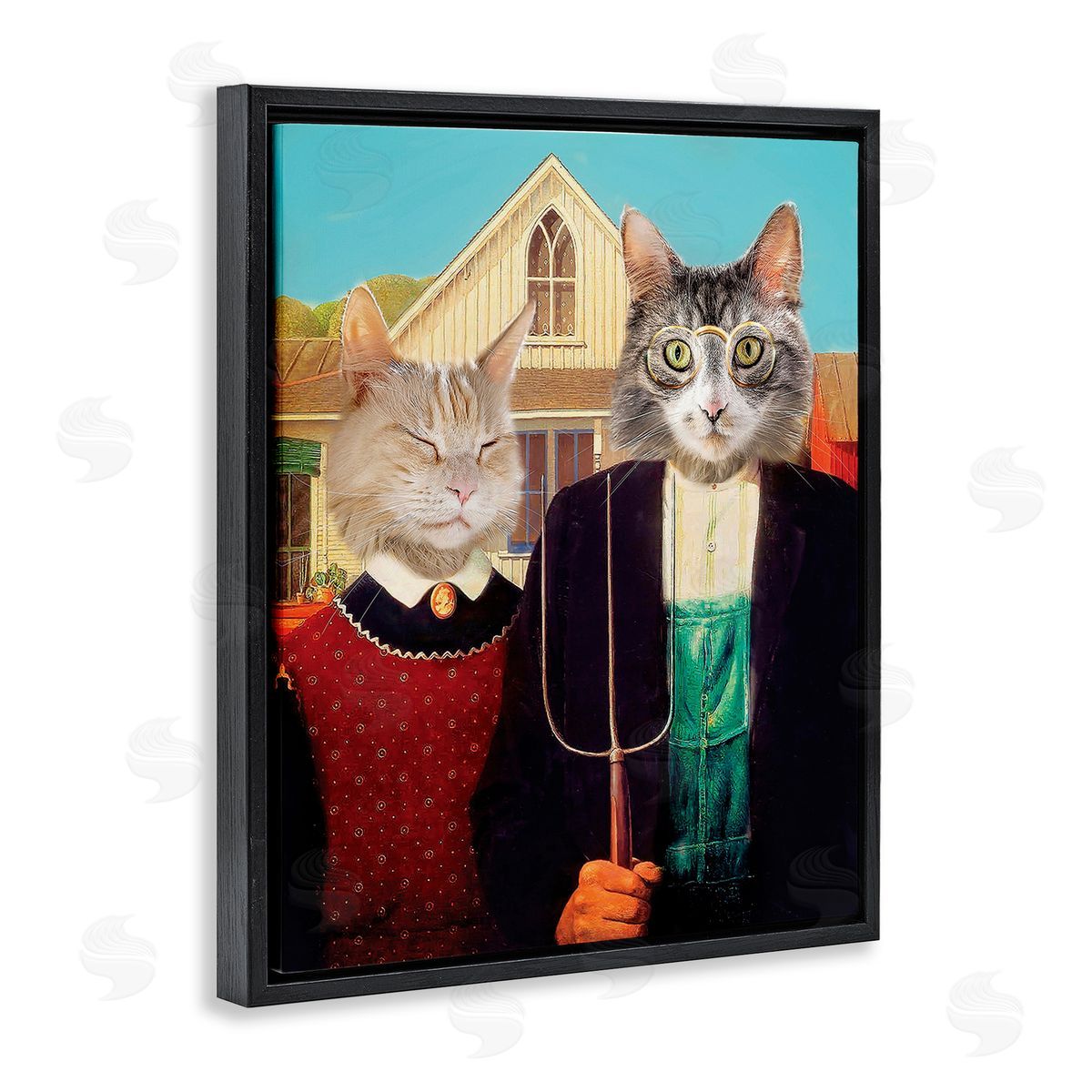 Karen Burke Funny Classic Cat Painting