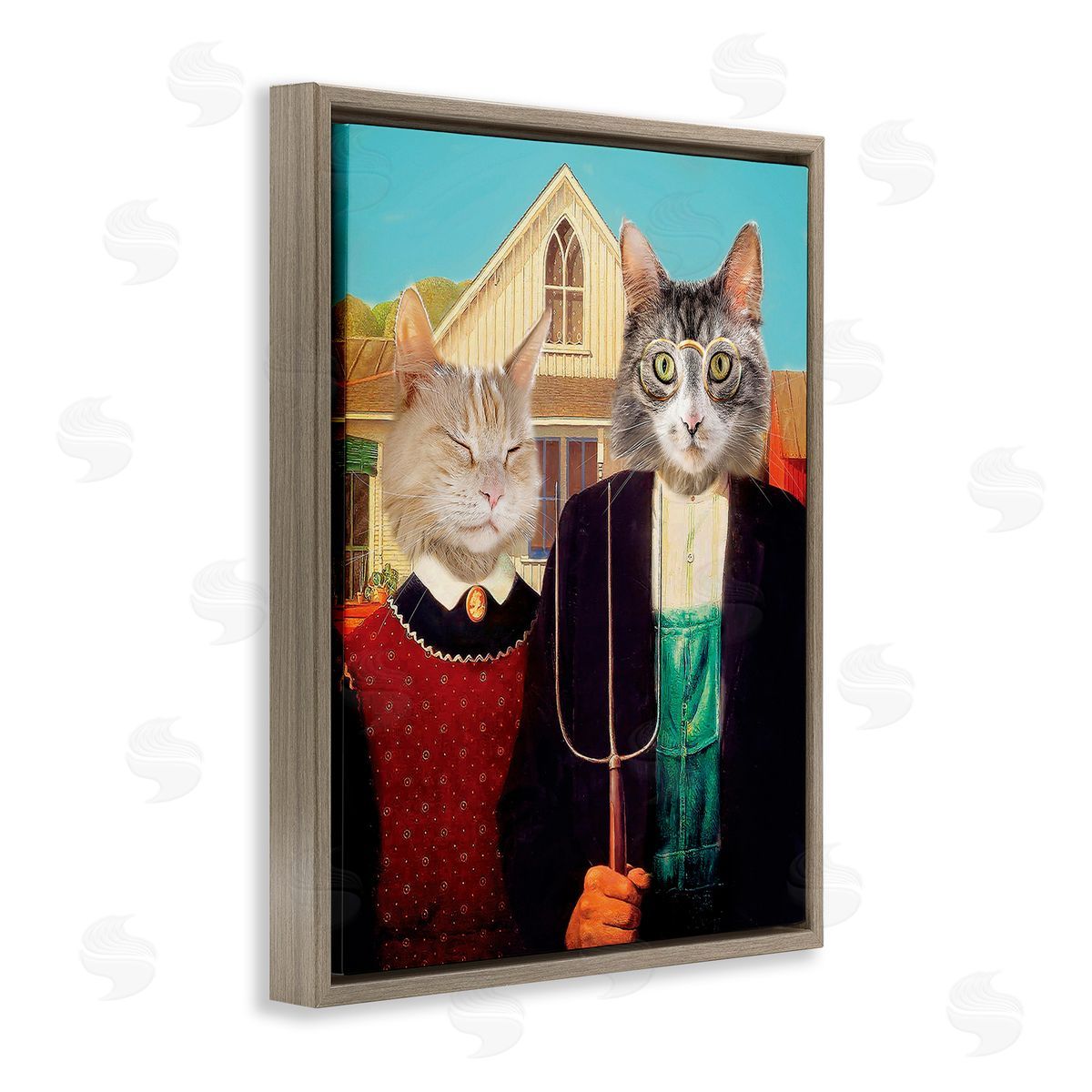 Karen Burke Funny Classic Cat Painting