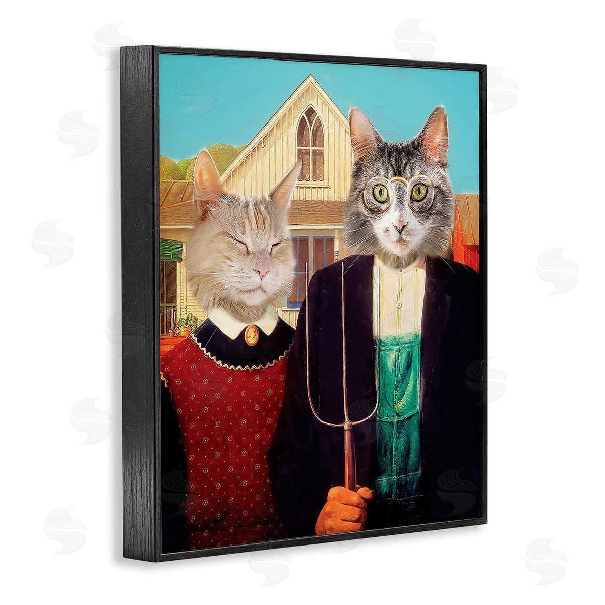 Karen Burke Funny Classic Cat Painting