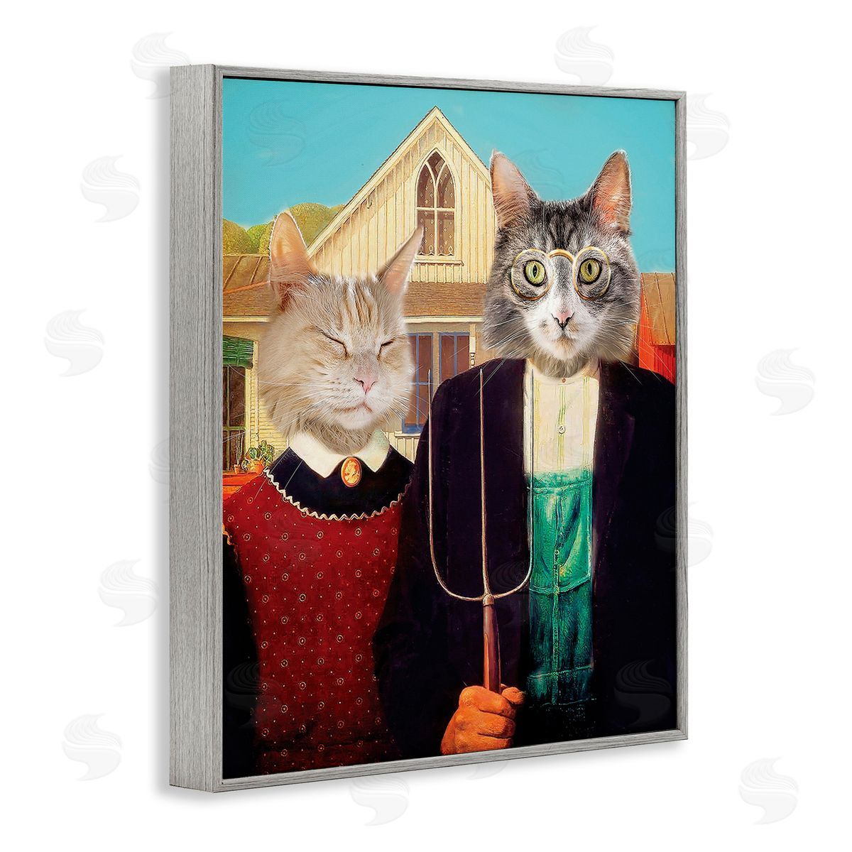 Karen Burke Funny Classic Cat Painting