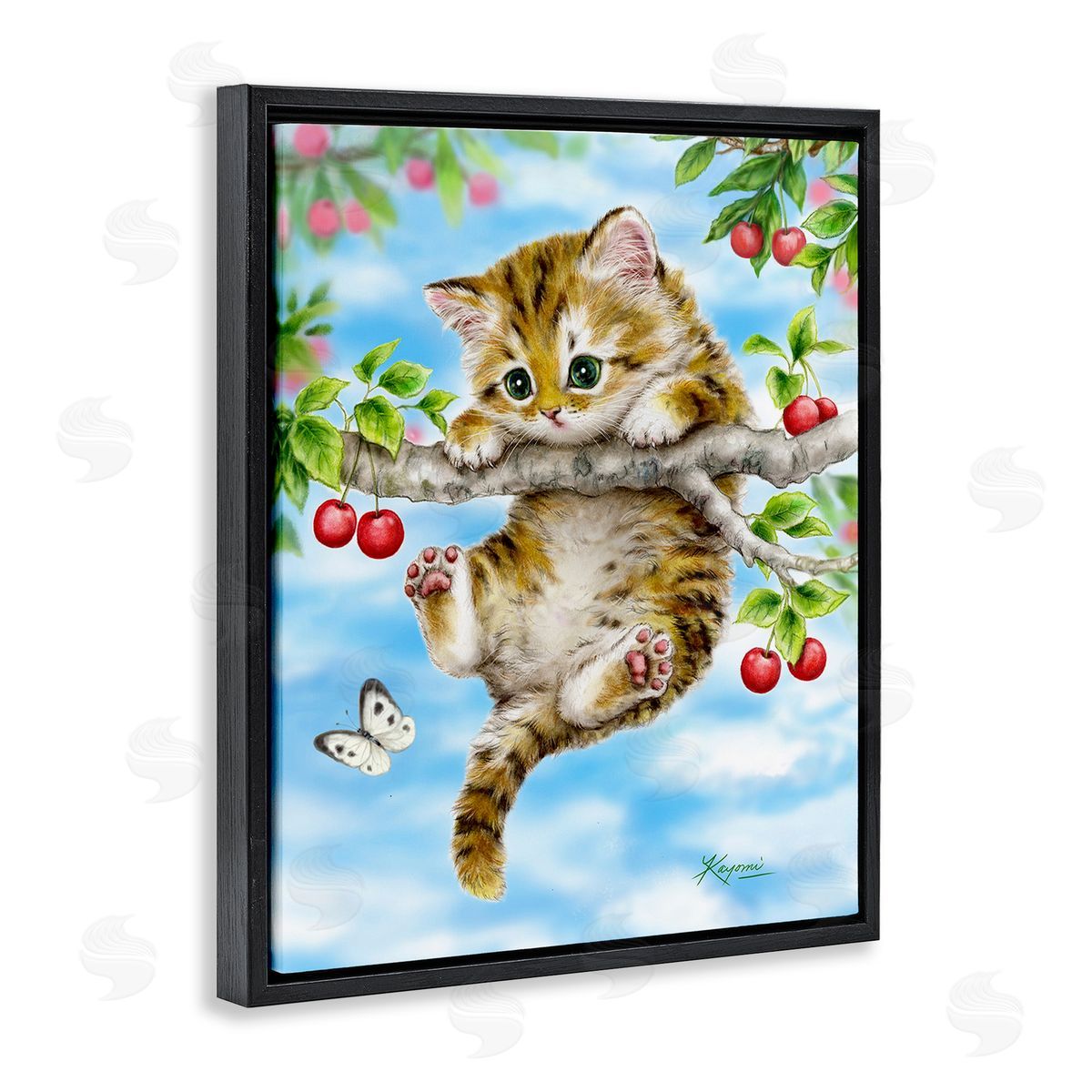 Kayomi Harai Kitten Chasing Butterfly