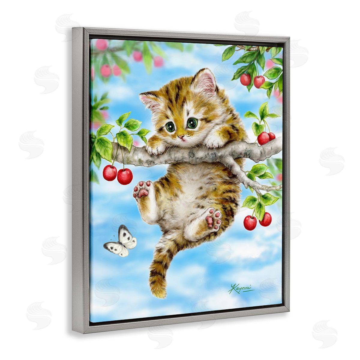 Kayomi Harai Kitten Chasing Butterfly