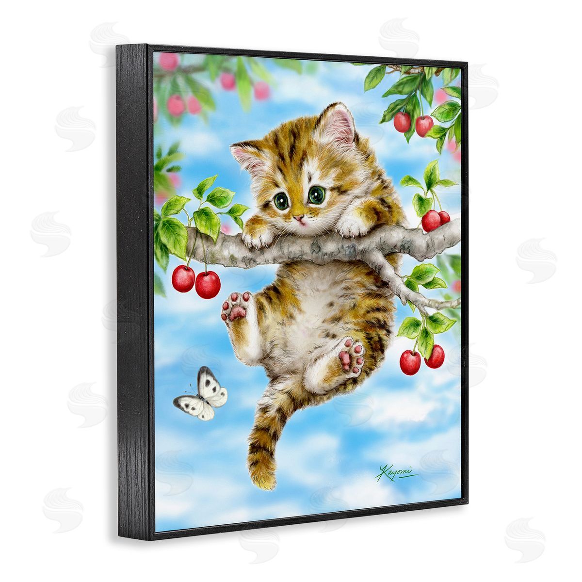 Kayomi Harai Kitten Chasing Butterfly