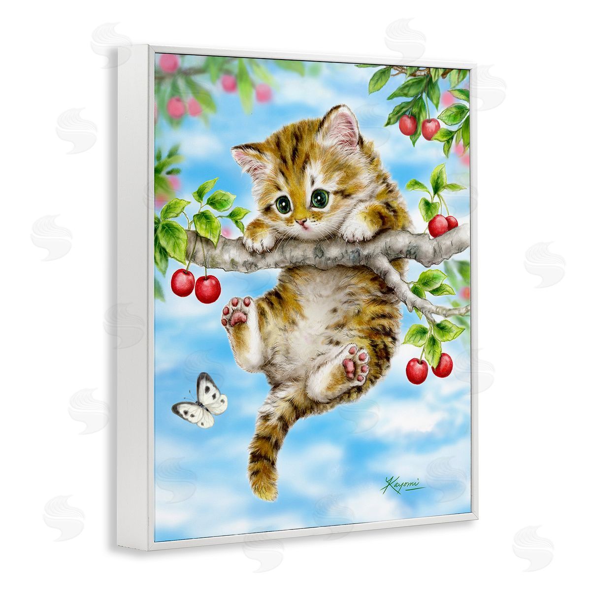 Kayomi Harai Kitten Chasing Butterfly