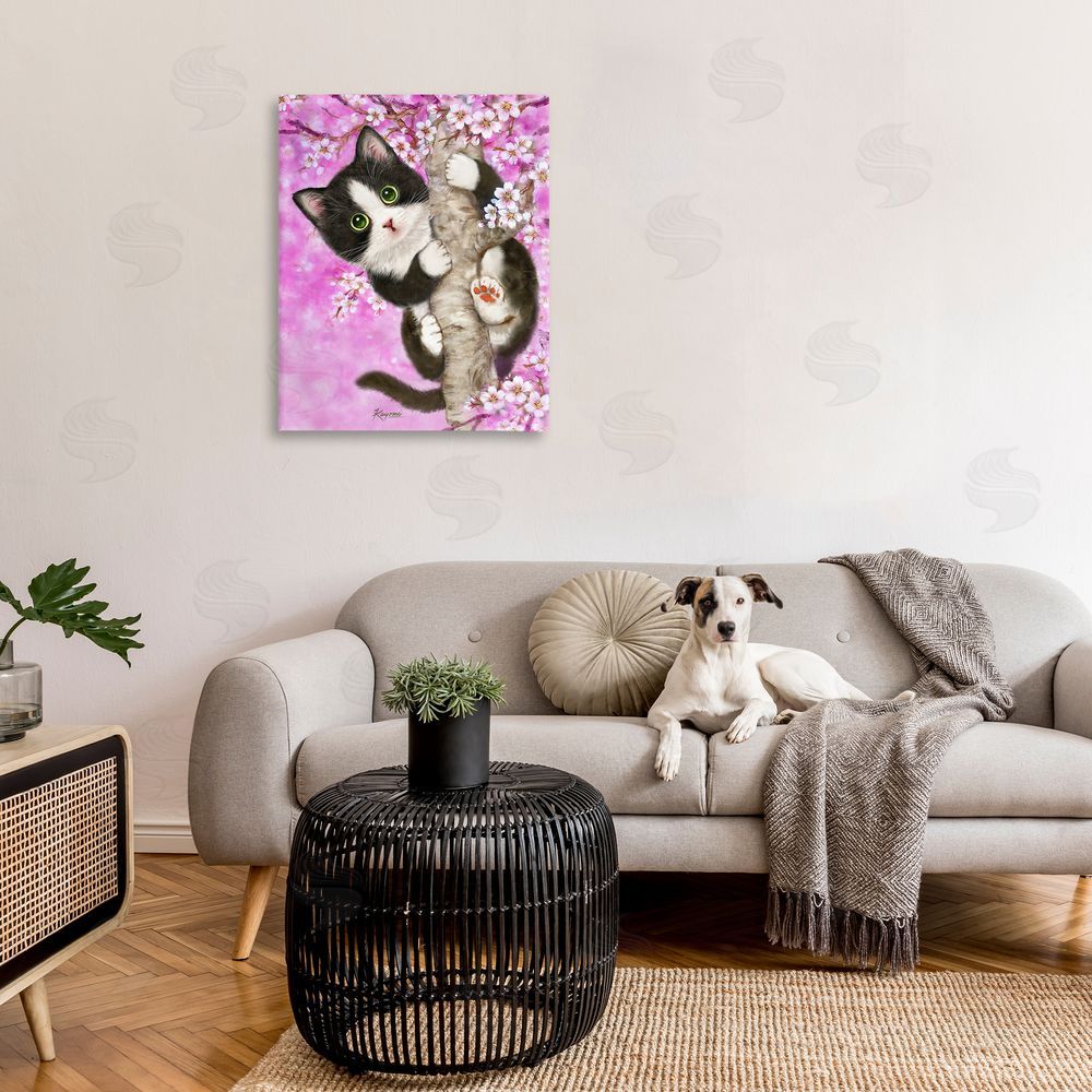 Kayomi Harai Kitten & Cherry Blossoms