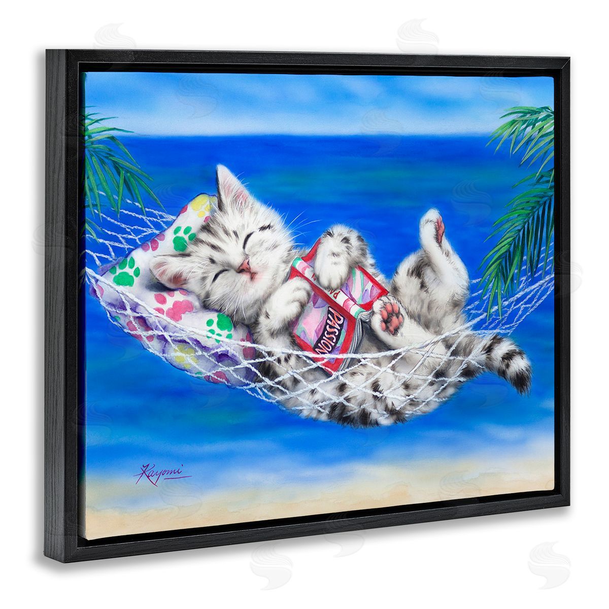 Kayomi Harai Kitten Sleeping on Beach