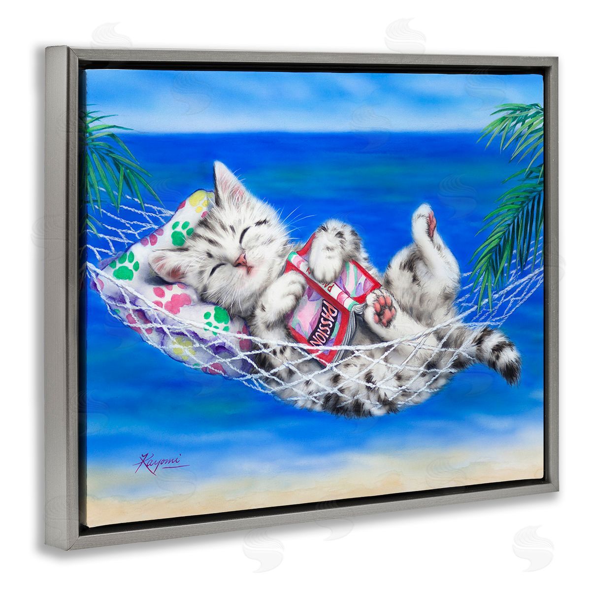 Kayomi Harai Kitten Sleeping on Beach