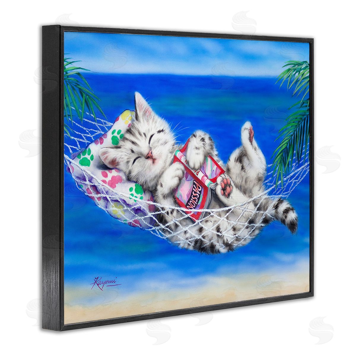 Kayomi Harai Kitten Sleeping on Beach