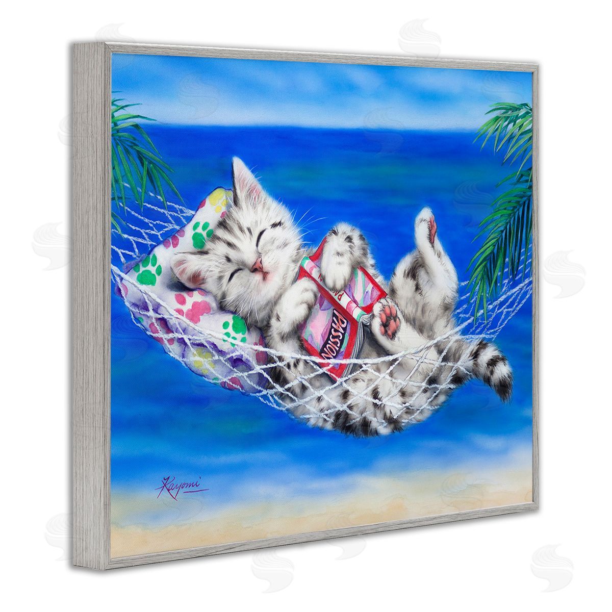 Kayomi Harai Kitten Sleeping on Beach