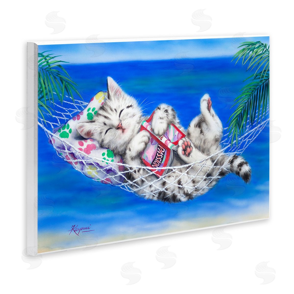 Kayomi Harai Kitten Sleeping on Beach