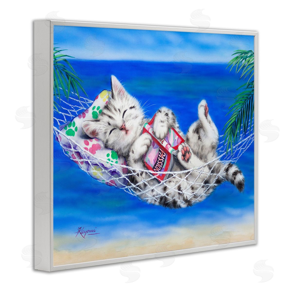 Kayomi Harai Kitten Sleeping on Beach